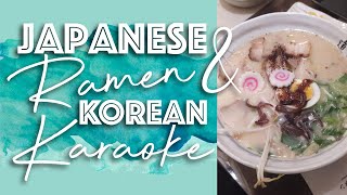 Japanese Ramen in Korea &amp; Norebang (karaoke) experience