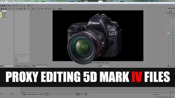 Canon EOS 5D Mark IV - Smooth Proxy Editing 4K in Sony Vegas Pro