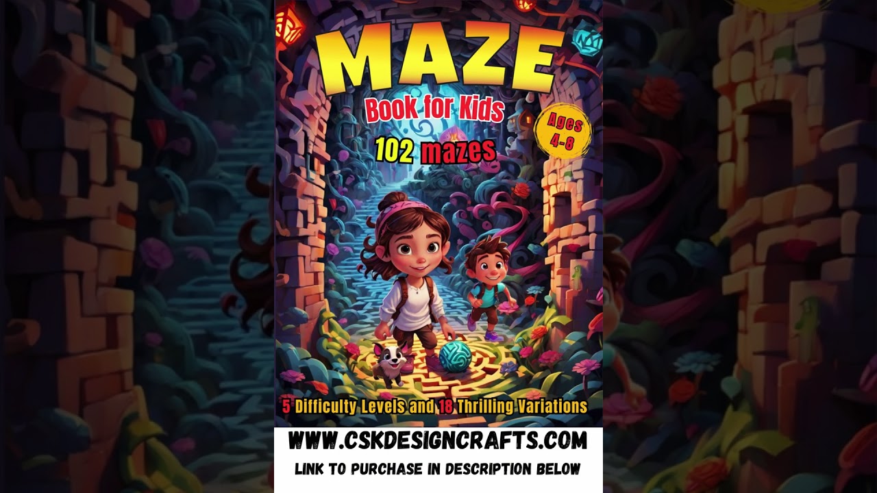 Ultimate Maze Book for Children: Fun and Challenging Puzzles for Kids!