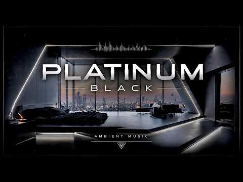 Platinum Black Bedroom | Futuristic Luxury Ambience for Deep Relaxation & Focus