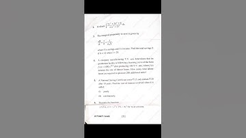 business mathematics | MSc 3rd semester|Kumaun University|pyqs