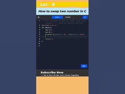 Basic Program in C 🤩 | C For beginners | Learn C Programming | #shorts ...