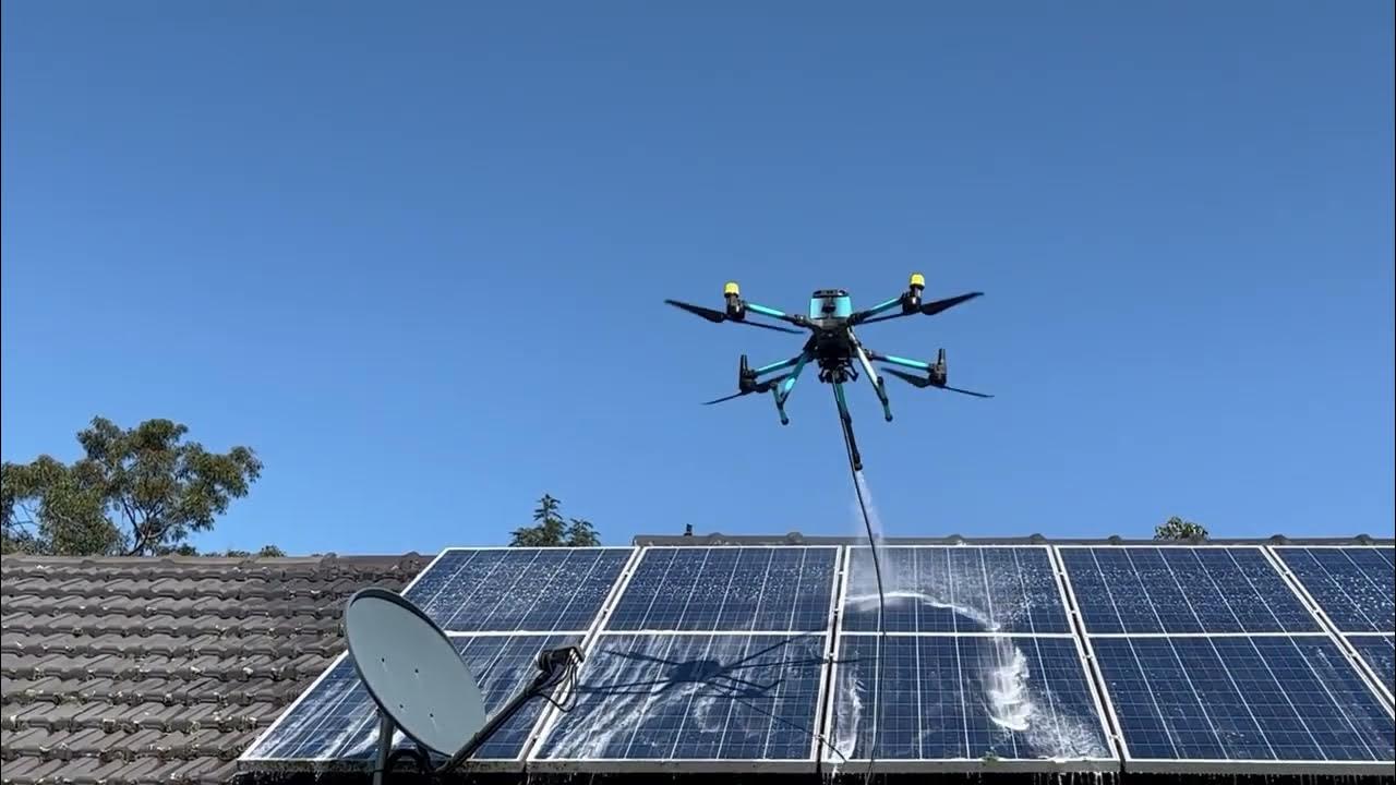techno-clean-drone-solar-panel-cleaning-youtube