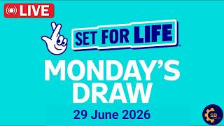 The National Lottery Set For Life Live draw results from Monday 29 June 2026 | tonight's