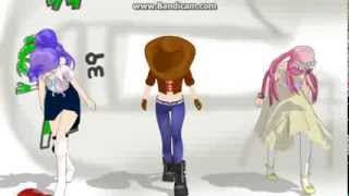 Mmd Rarity, Applejack And Flyttershy. Bad Apple