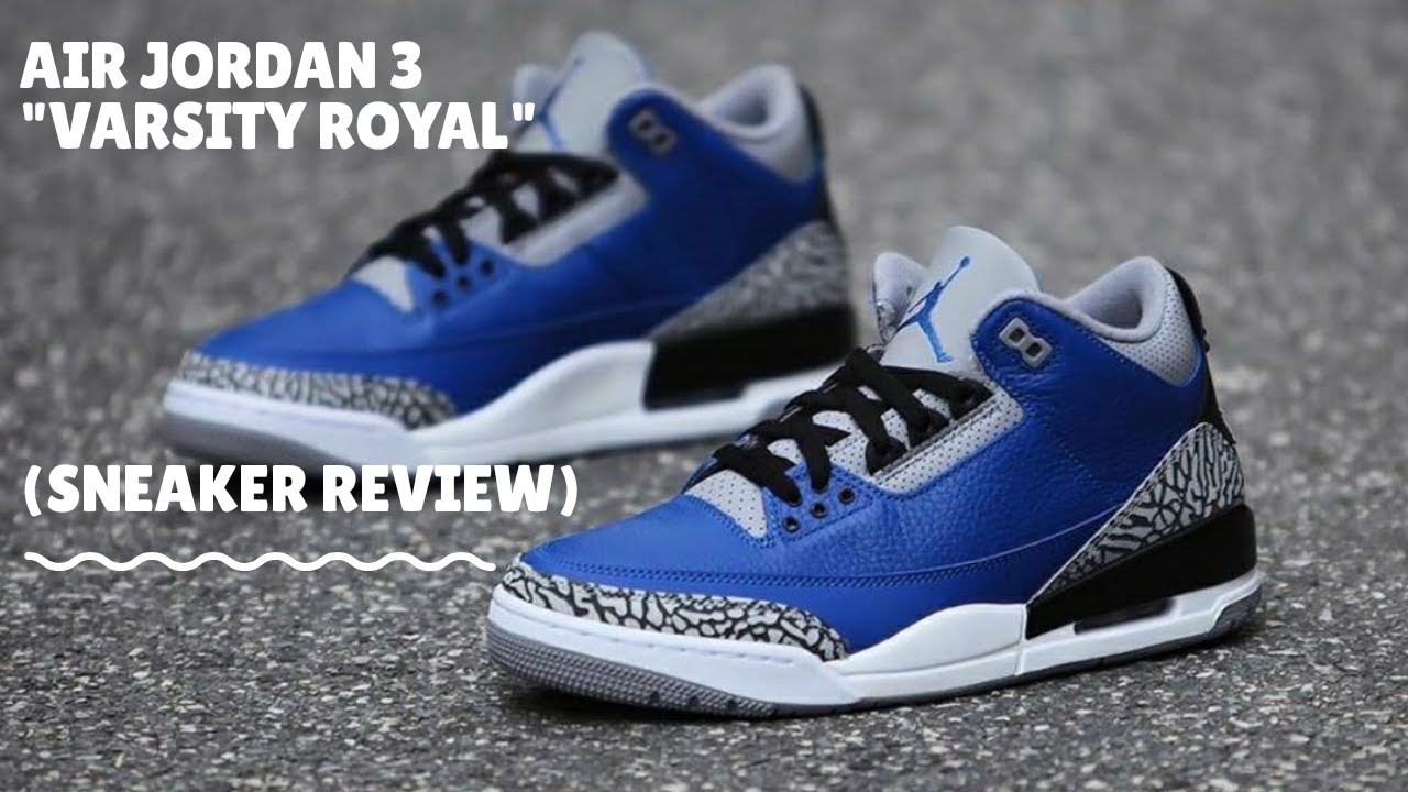 jordan 3 royal varsity