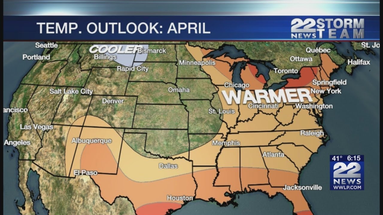 April will be warm: What’s normal, what will be different this year
