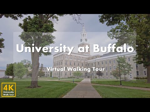 எருமை பல்கலைக்கழகம்(University at Buffalo,South Campus)-மெய்நிகர் நடைபயிற்சி சுற்றுப்பயணம் [4k60fps]