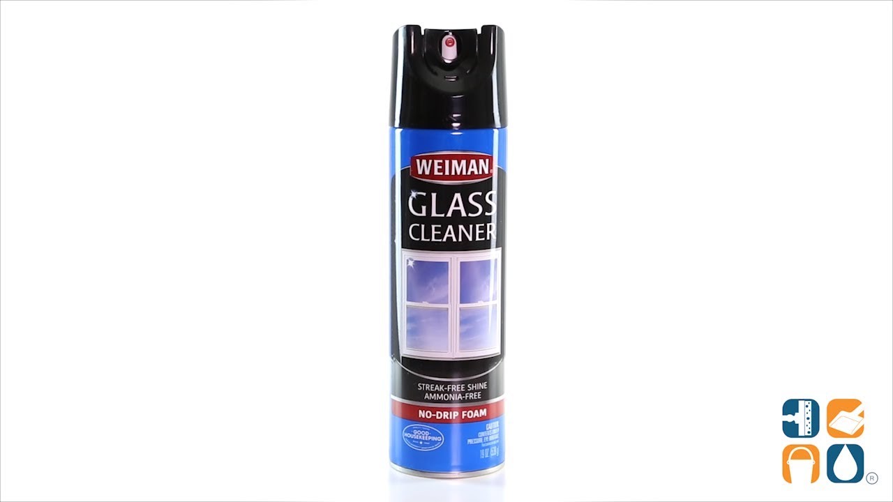 Weiman Foaming Glass Cleaner, 19-oz. Aerosol Can WMN10