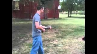 Shooting Sawed Off 12GA Shotgun And It Breaks