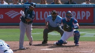 SD@LAD: De Leon strikes out Sanchez, side in 6th
