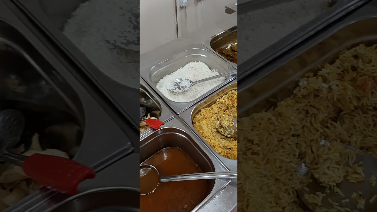 Lunchtime in discovery camp ruwais staff accommodation