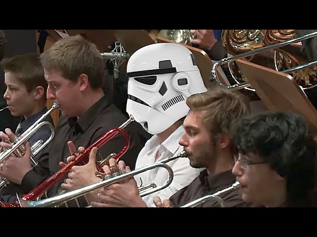 Star Wars –Jedi  Orchestra plays The Throne Room conducted by Jedi Master Andrzej Kucybała class=