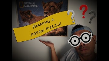 How to Frame a Jigsaw Puzzle - The cheap and easy way.