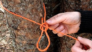 Keeping it Simple  Tarp Ridgeline Using One Knot