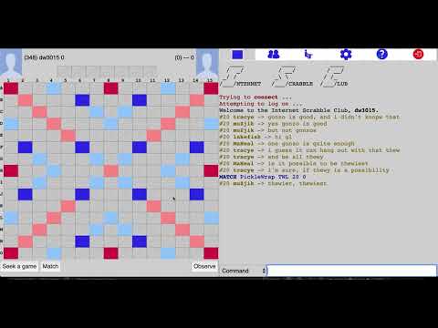 Internet Scrabble Club Tutorial