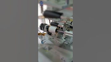 Semi-automatic paper cup product labeling machine #machine #factory #automaticlabeling