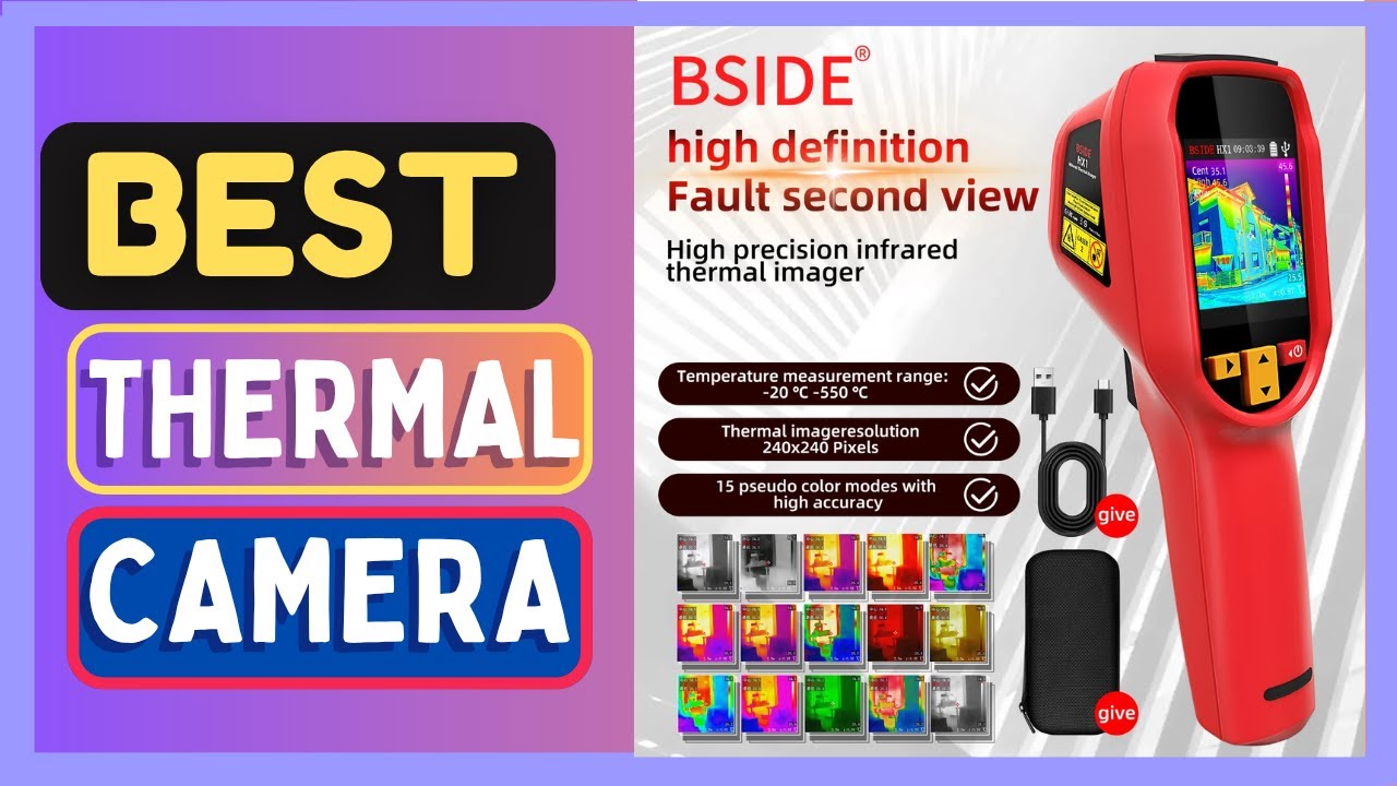 Produktbild von BSIDE HX3 Wärmebildkamera – 240x240 Pixel, -20 Bis 550°C, 2,4″ Display, 15 Farbpaletten