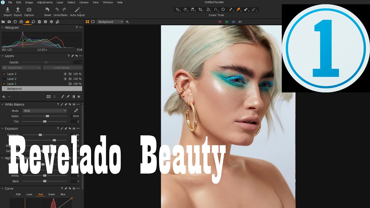 Revelado de un beauty en Capture One