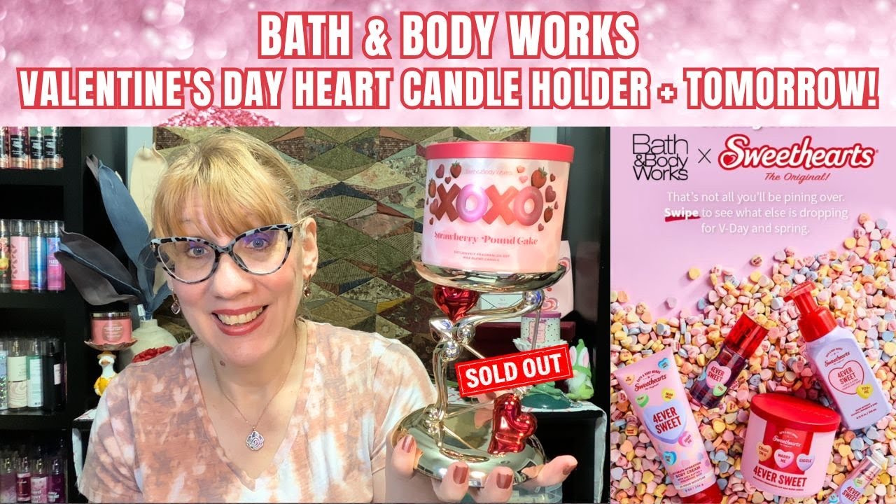 Bath & Body Works Valentine's Day Heart Candle Holder Sold Out +