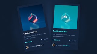 How to Create NFT Preview card with HTML CSS