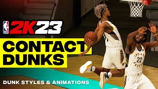 HOW TO GET CONTACT DUNKS & DUNK ANIMATIONS IN 2K23