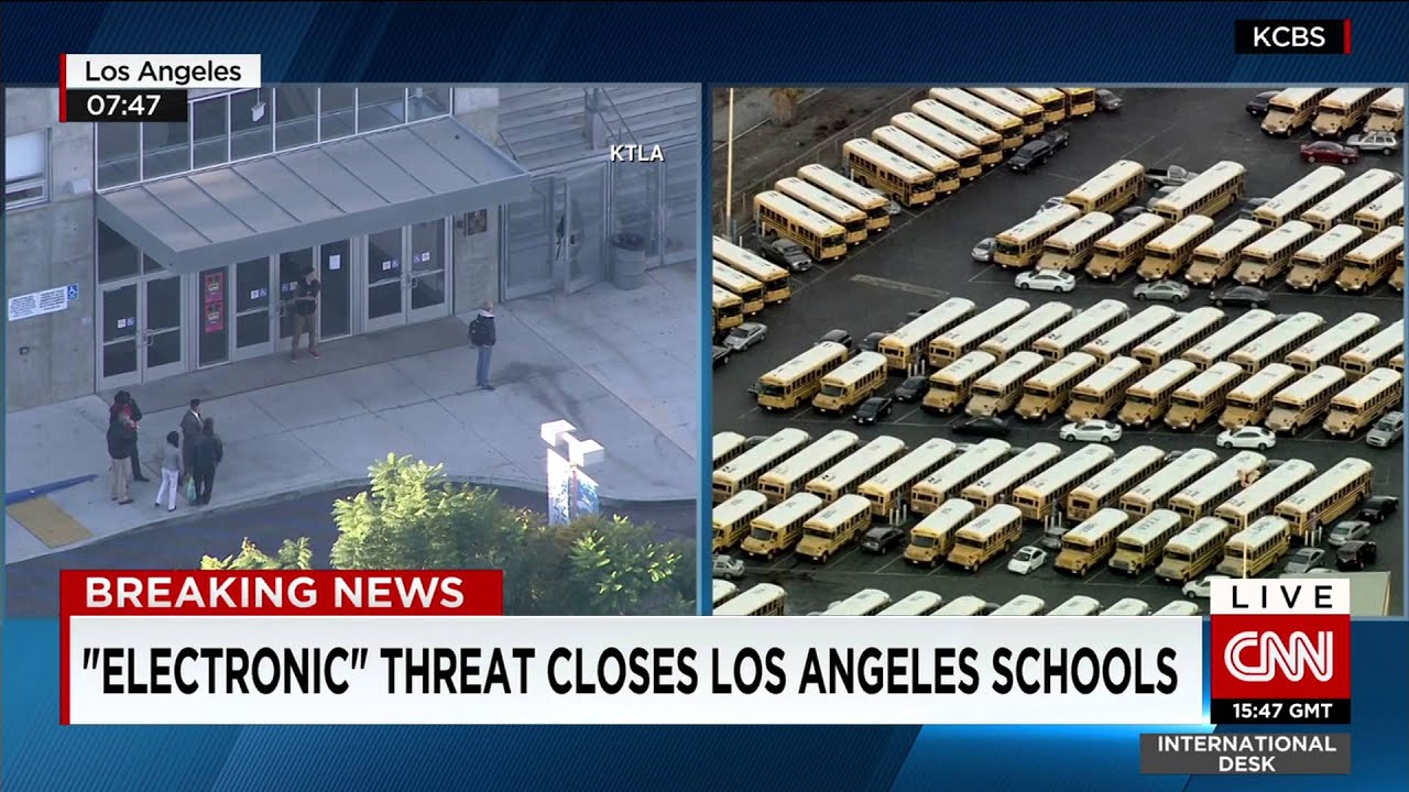 Breaking news; schools in Los Angeles closed due to "credible" threat