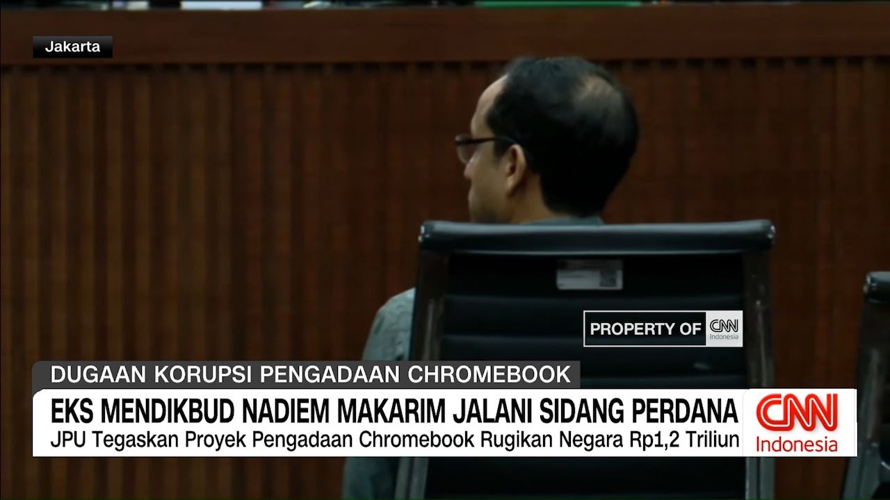 Eks Mendikbud Nadiem Makarim Jalani Sidang Perdana