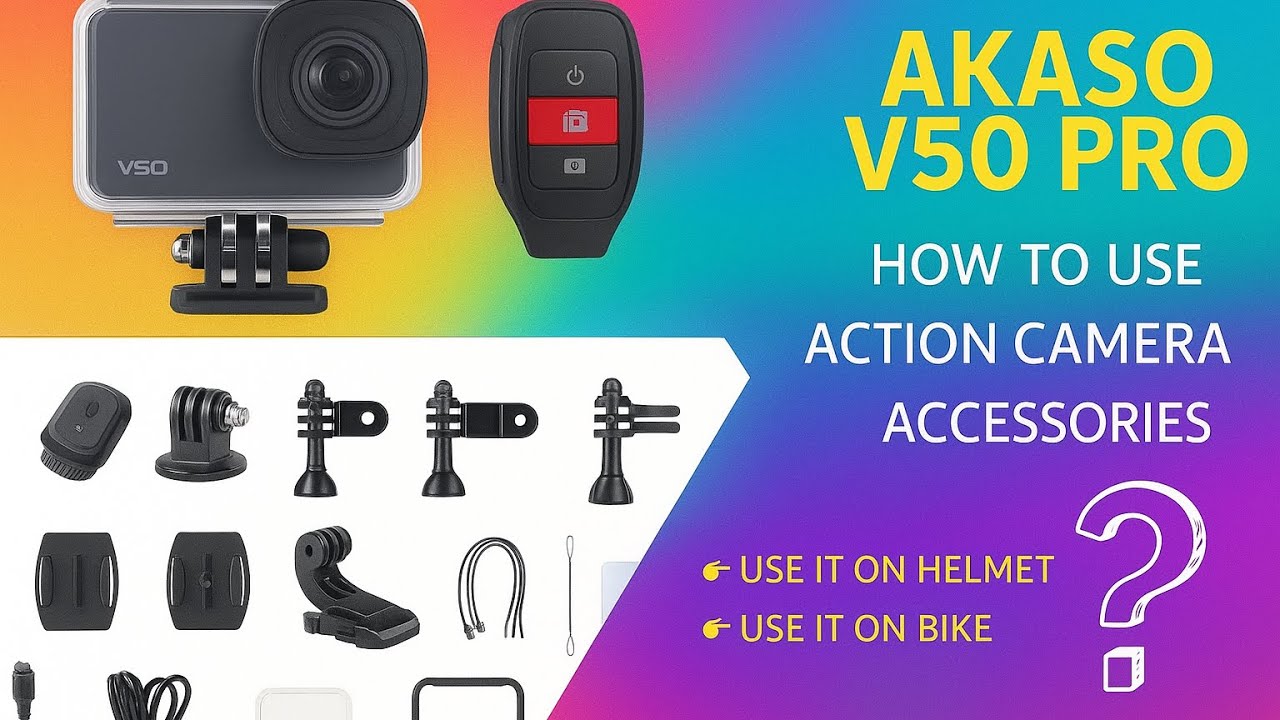 How to mount camera on helmet | Mount camera on bike GoPro action camera accessories usage 