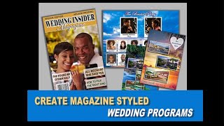 Custom Wedding Magazine / Wedding Program Part 1: The Cover