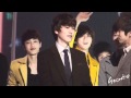 101203 cute kyuhyun music bank ending fancam sm the ballad  jh hugged kh jino