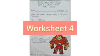 Class I || Mathematics || Number and Number names 21-60 (Worksheet Discussion) || Lecture 6