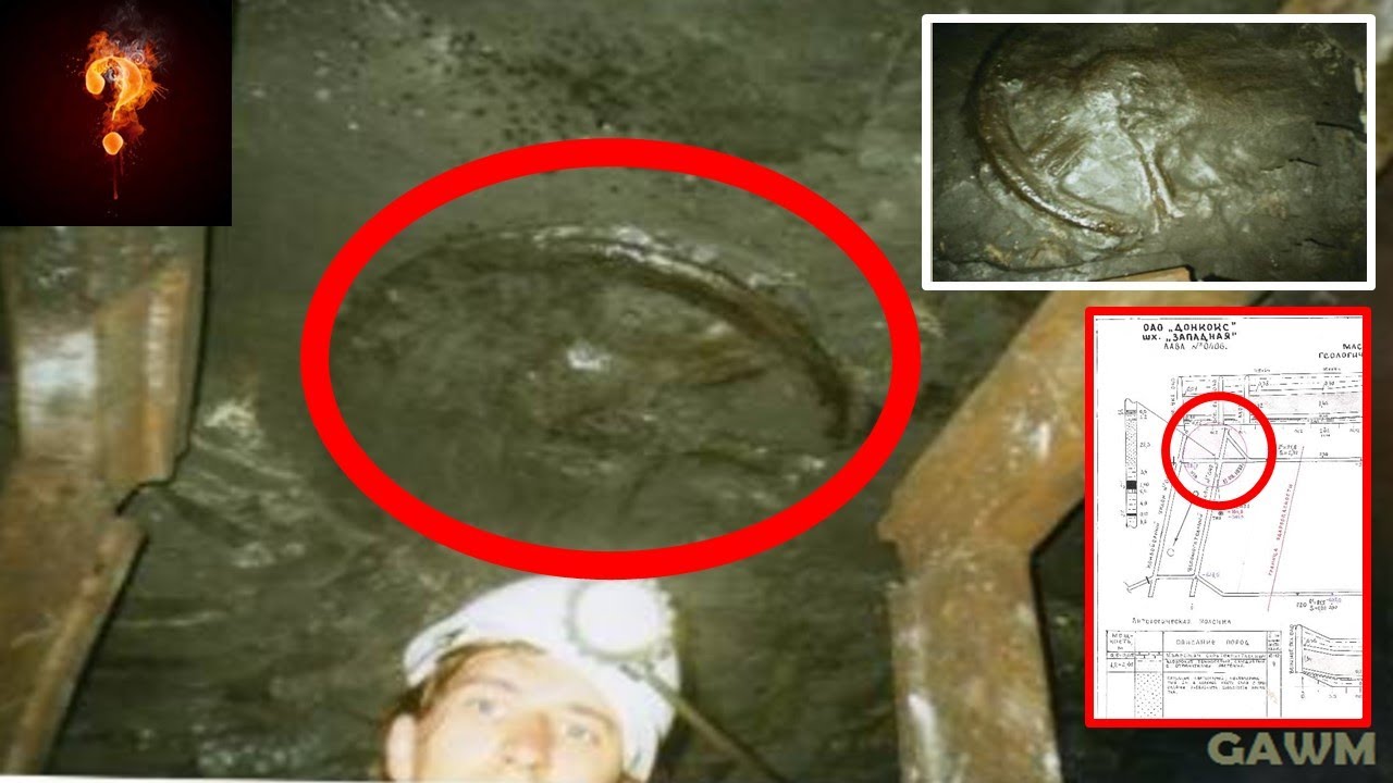300 million year old chariot wheel found deep in mine youtube