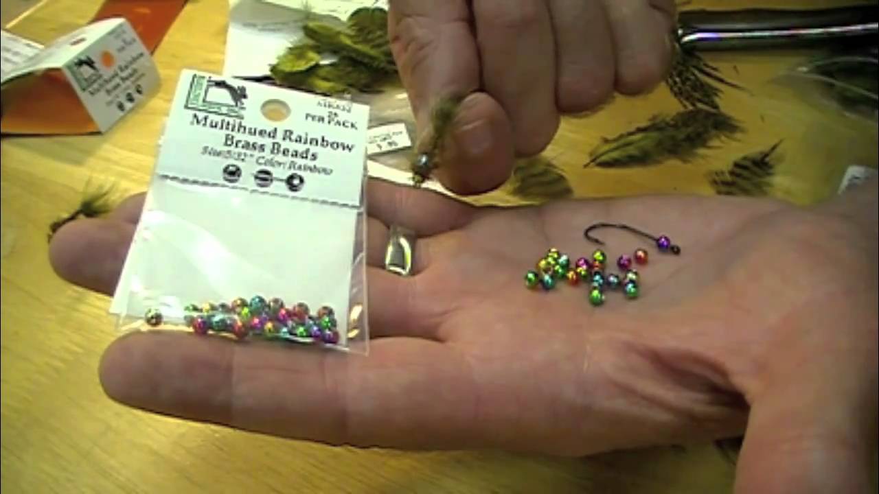 Multi Hued Rainbow Brass Beads