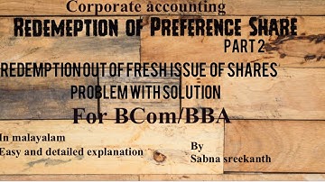 ~2~Redemption of Preference Share