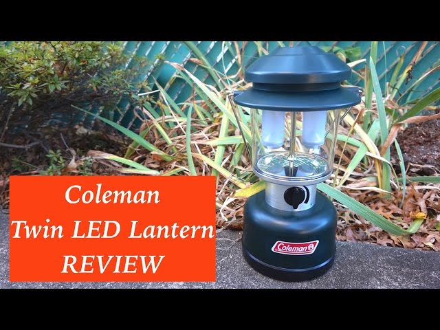 Coleman Twin LED Camp Lantern, 390 Lumens, Battery Powered