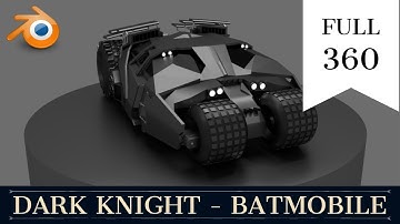 Dark Knight Batmobile - Full Model in 360º