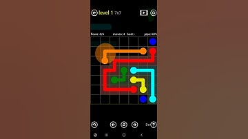 How To Solve Flow Free Regular Pack Level 1 7x7 Board Medium Walk Through Solution Walkthrough