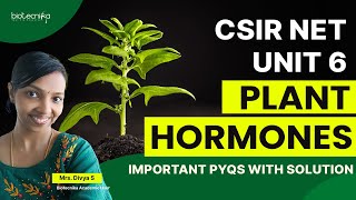 Plant Hormones: CSIR NET UNIT 6 Plant System Physiology - Important PYQ Discussion Lecture #plants