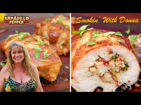 Crawfish-Stuffed Chicken Breast Recipe in the Masterbuilt Electric Smoker