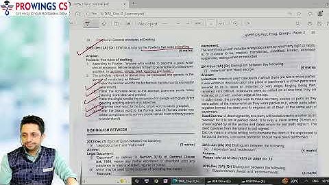 CS Professional | Drafting | Ch-2 Past exam question analysis | BY Prof CS Abhishek Sharma.