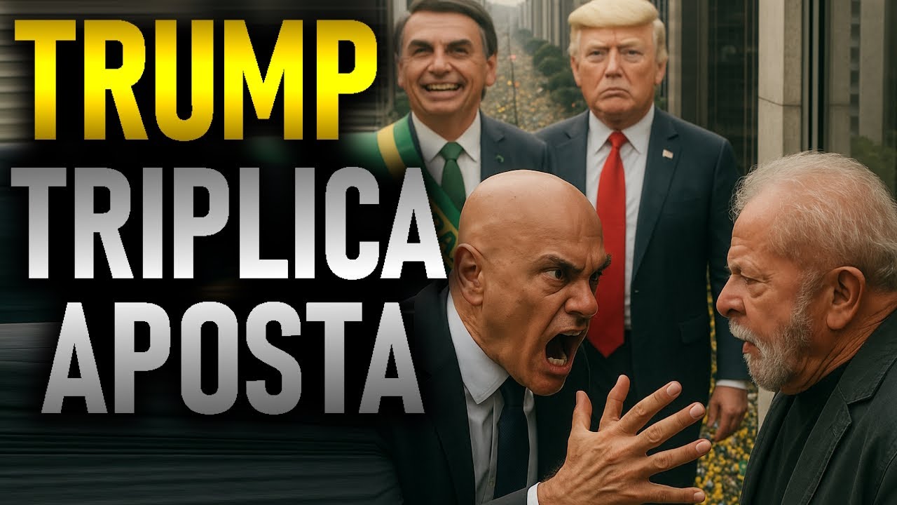 TRUMP EM FÚRIA: Ordena uso da Magnitsky contra Moraes. Agora falta pouco e mais sanções ao Brasil
