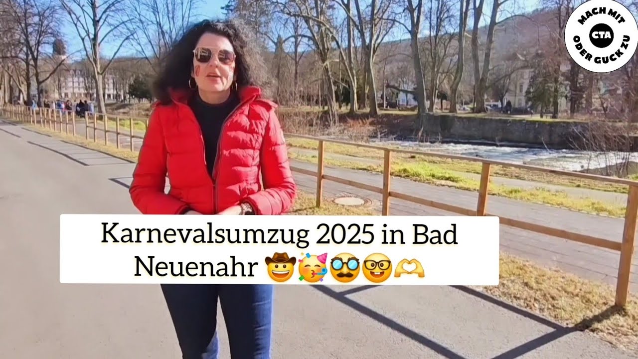 Karnevalsumzug in Bad Neuenahr 2025 bei strahlendem Sonnenschein.