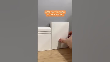 Best way to finish at a door frame? #shorts #skirtingboard #architrave