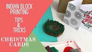 Christmas Card Printing - Block Printing Tips - The Arty Crafty Place