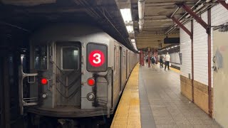 IRT Subway: (1) (2) (3) train action @ 72nd Street