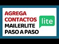 Cómo Agregar Contactos en MailerLite 2024 ✅ CURSO DE MAILERLITE 2024 #4