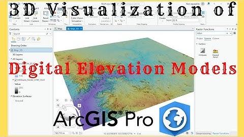 3D Visualization of DEM in ArcGIS Pro | Hillshade