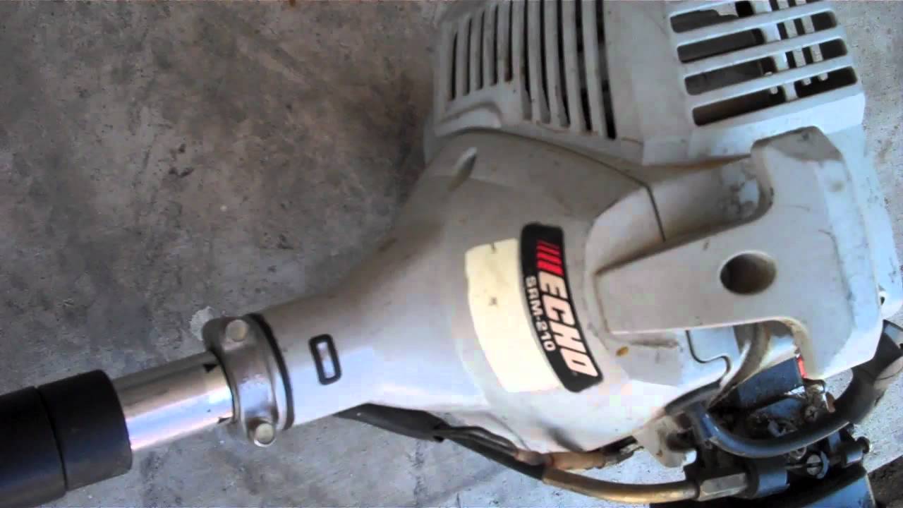 Echo SRM-210 weed eater - YouTube