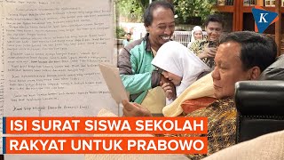 Ketika Presiden Prabowo Membaca Surat dari Siswa Sekolah Rakyat...
